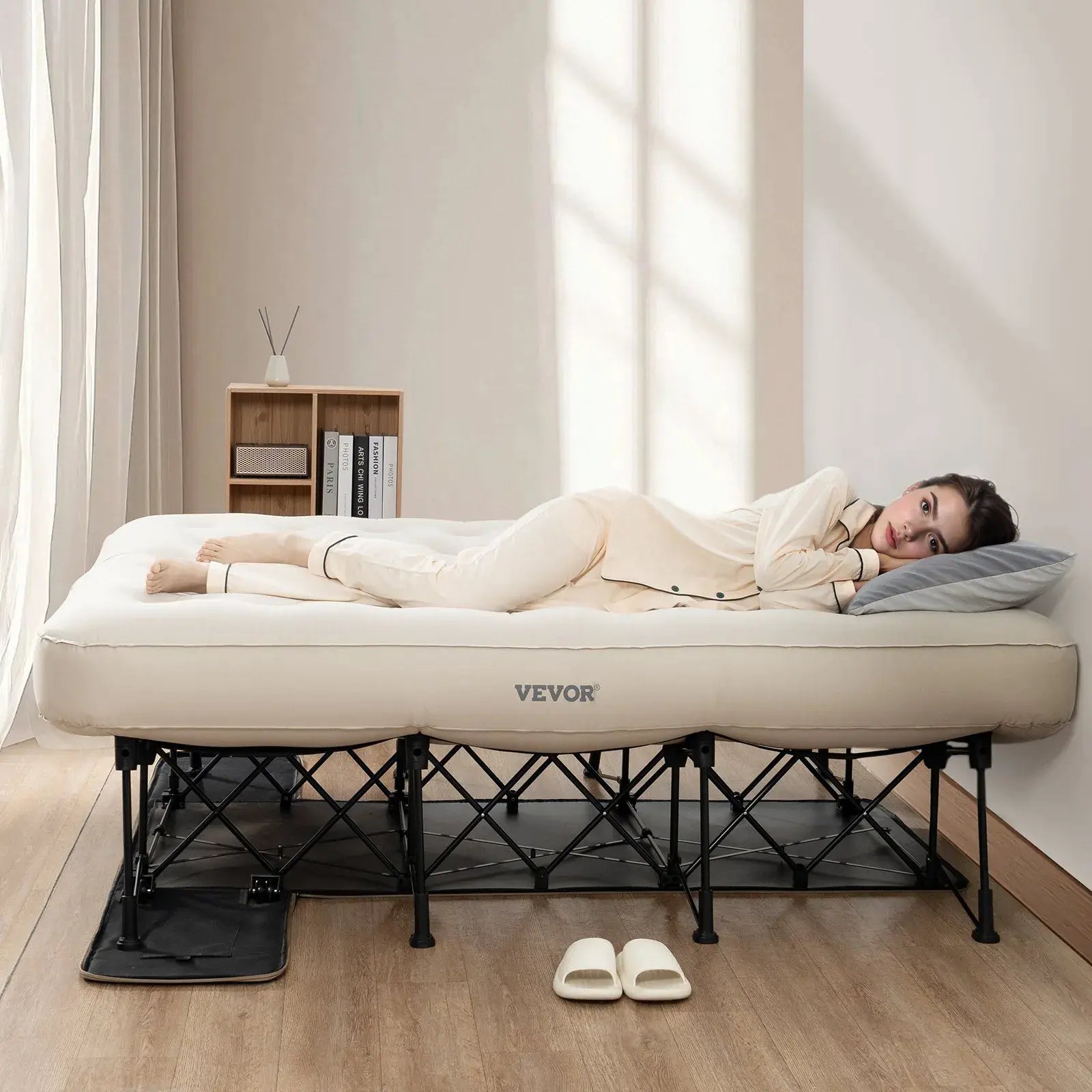 Portable Folding Air Mattress with Frame