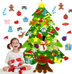 Felt Christmas Tree for Kids – DIY Tree with 32 Ornaments