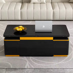Multifunctional Lift Top Coffee Table With 4 Storage Stools