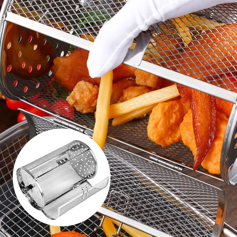 SpinRoast™ Rotating Grill – 360° Even Cooking & Stainless Steel