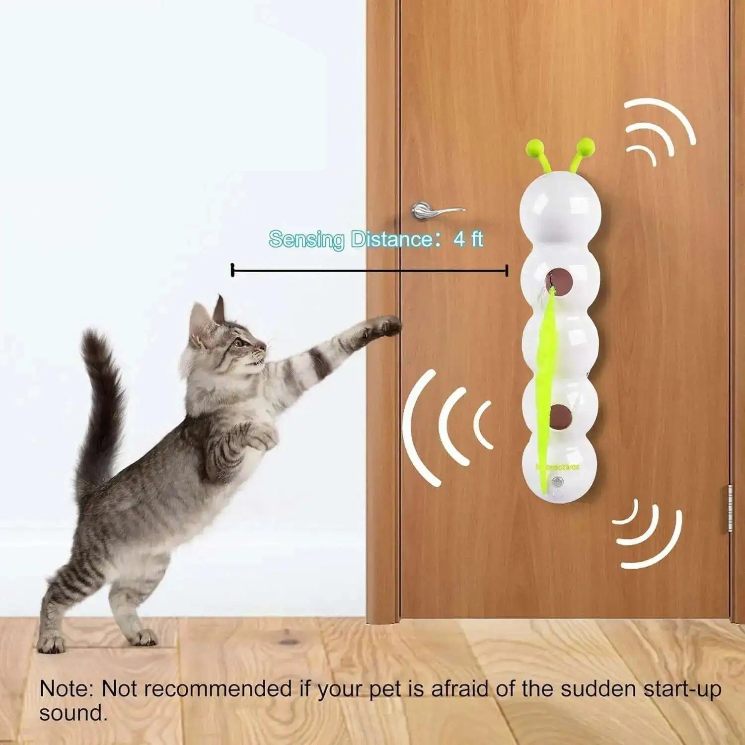 Whirlie - Smart Motion Cat Toy with Worm Design