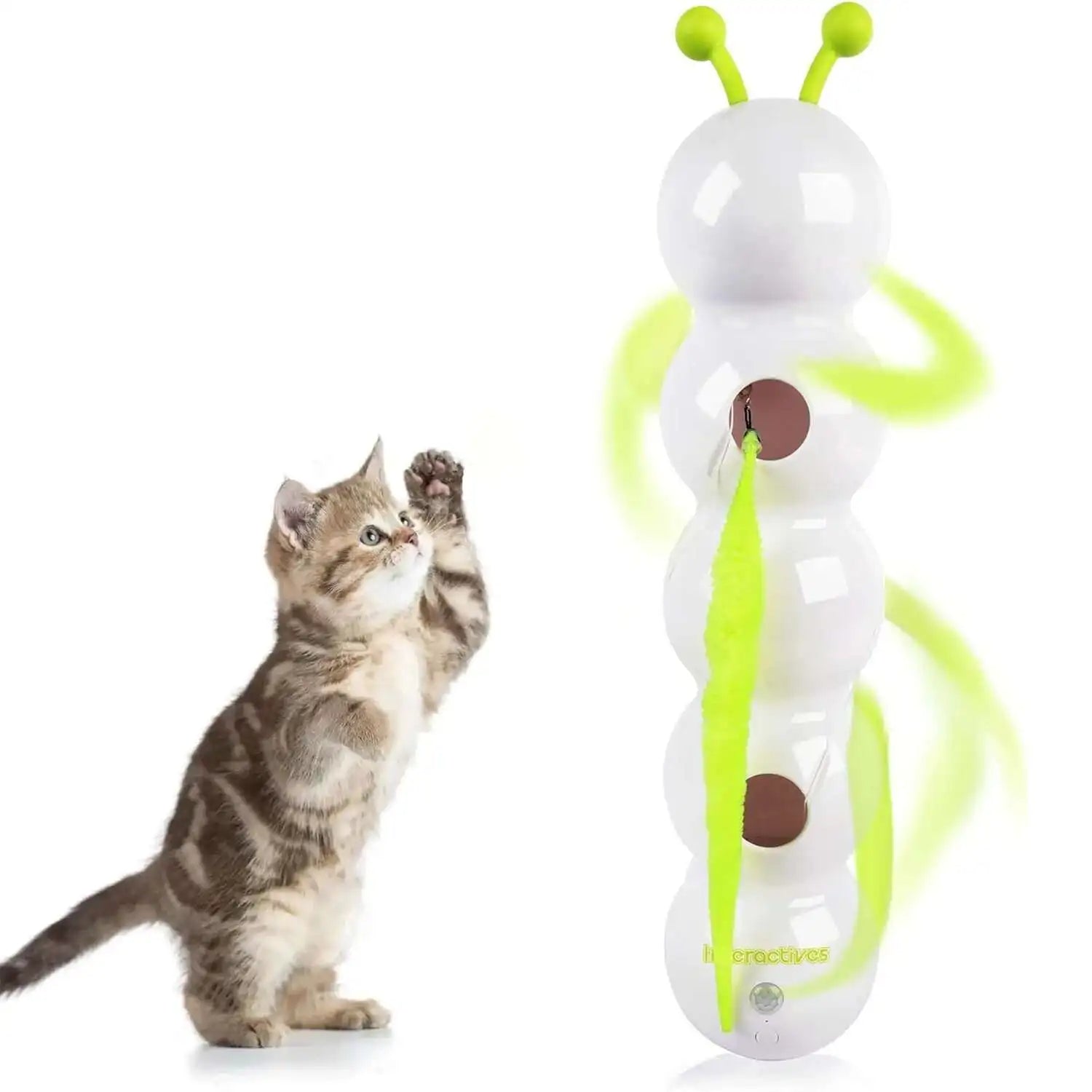 Whirlie - Smart Motion Cat Toy with Worm Design