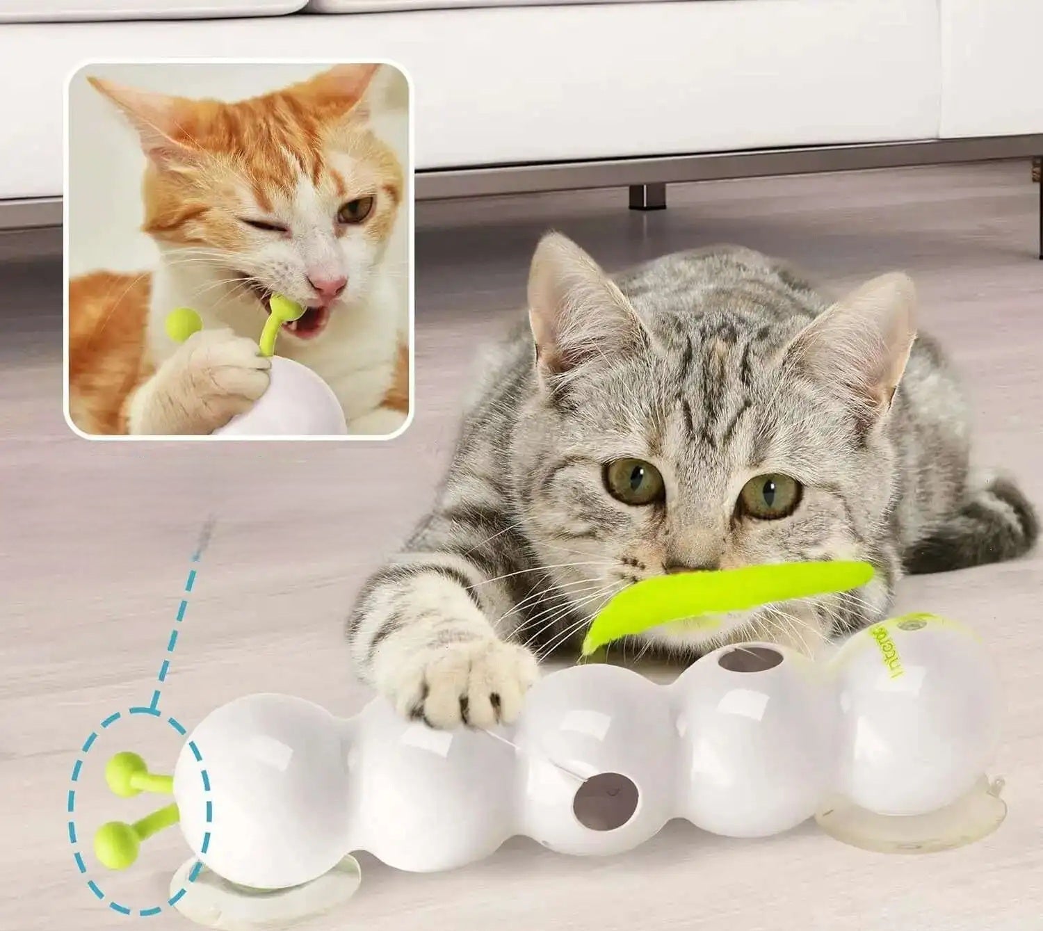 Whirlie - Smart Motion Cat Toy with Worm Design
