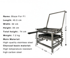 Adjustable Charcoal Rotating Grill
