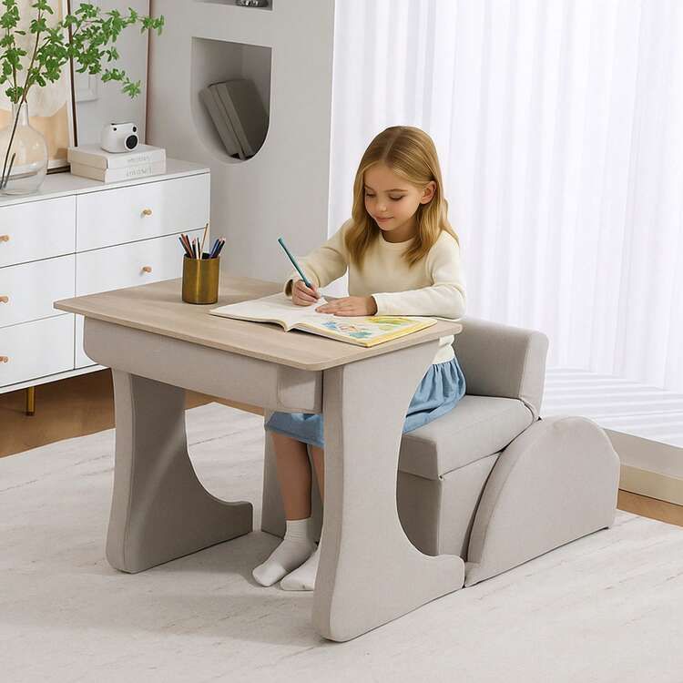 StepGizmo Convertible Sleeper Chair Sofa Bed - white