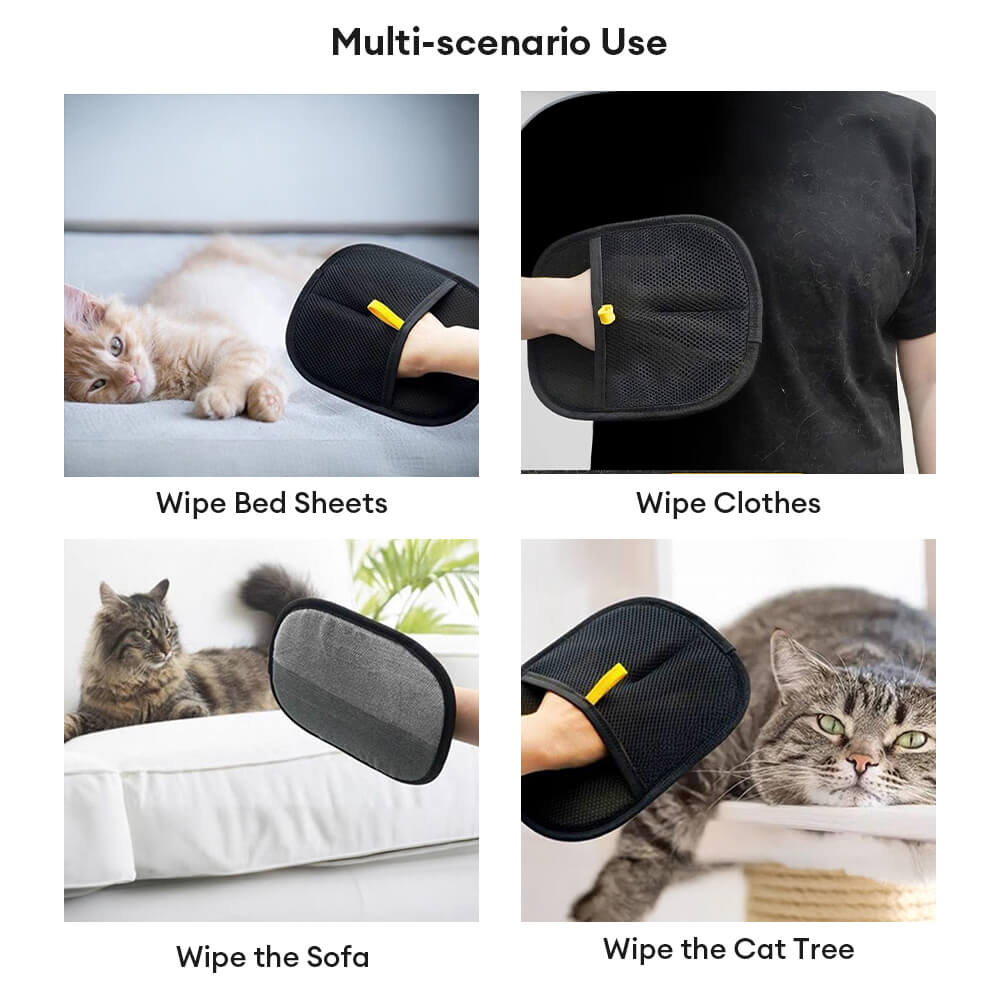 Easy Pet Hair Remover Glove for Home & Clothes