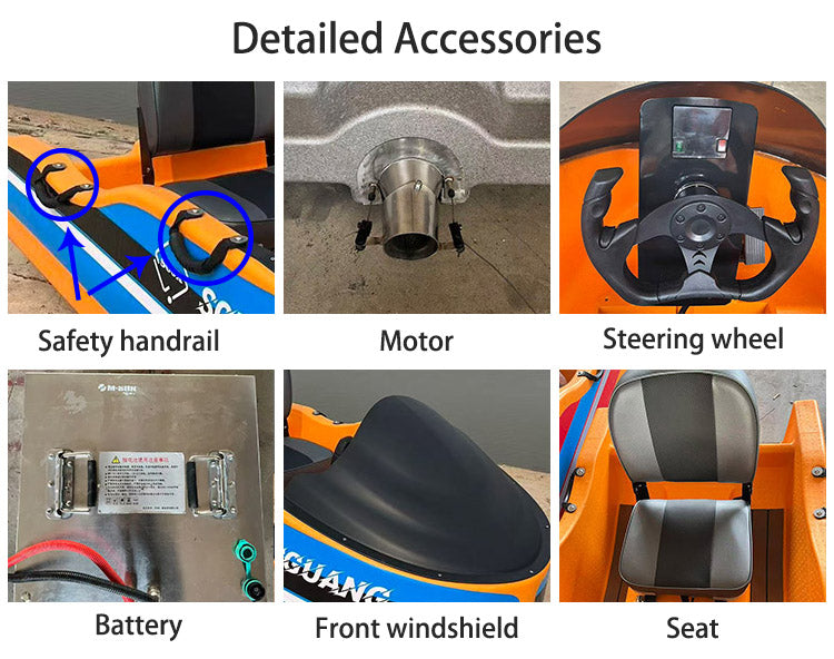 High-Speed Electric Jet Ski Kart Boat – 15KW Performance Water Ride  (Supports worldwide shipping)
