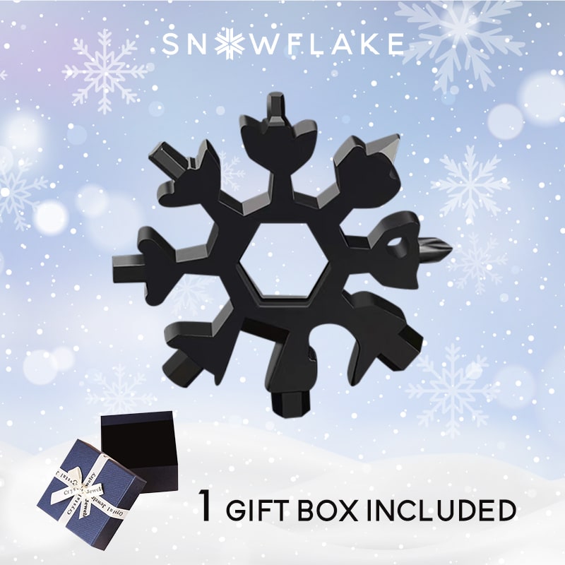 JollySnow Snowflake Multi Tool - black color