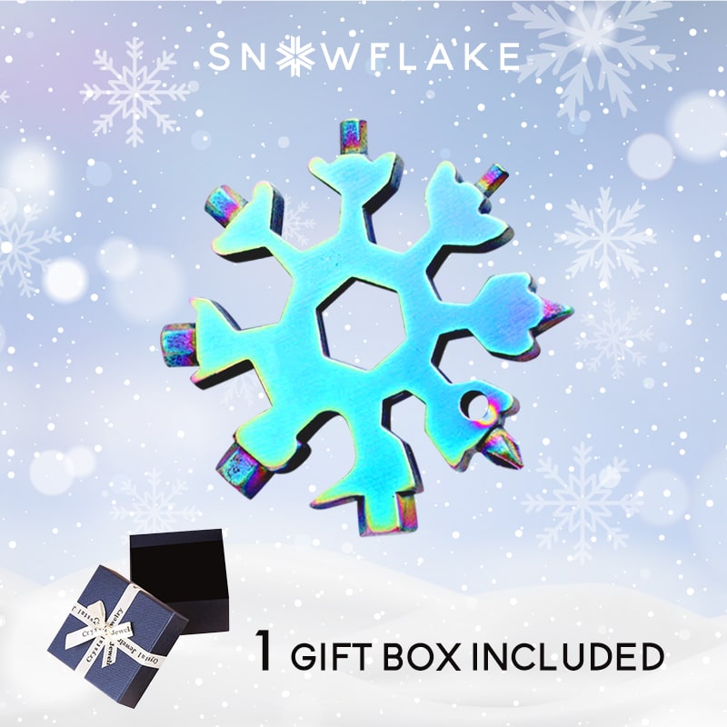 JollySnow Snowflake Multi Tool - colorful mix color rainbow