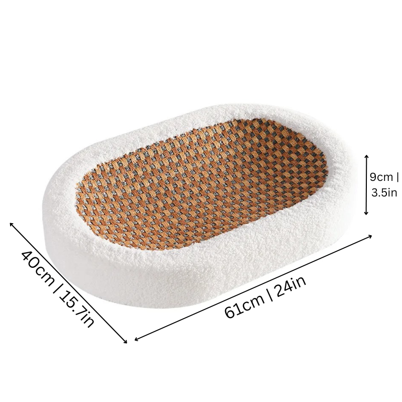 ScratchLounge - Luxurious Plush Cat Bed with Scratchable Surface