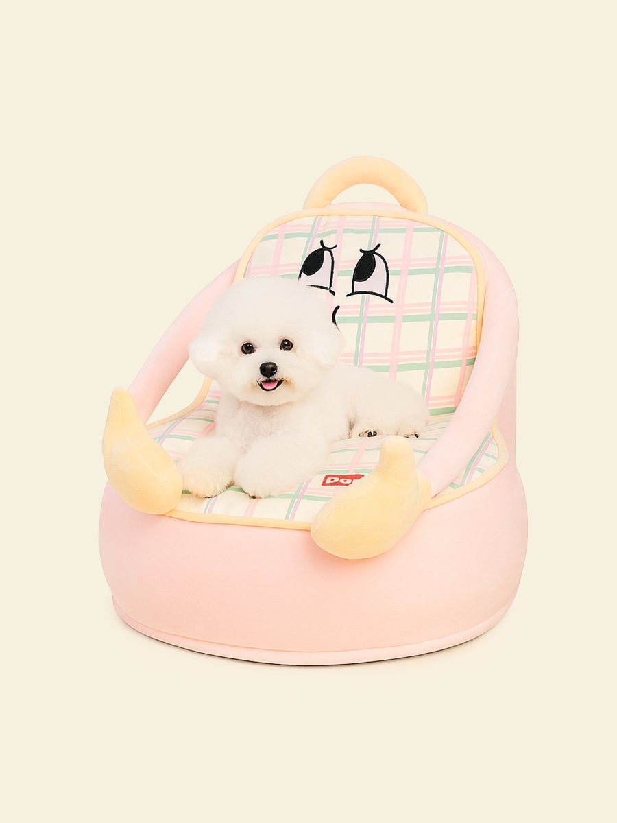 Meet the Striped Hug Arm Pet Sofa Bed