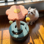 Sunflower Cat Scratching Post - Scratching Post With Toy And Interactive Cat Playground