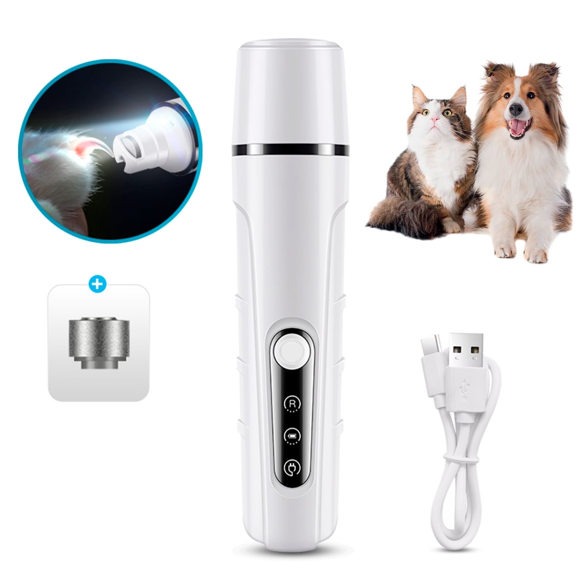 Rechargeable LED Pet Nail Grinder - DogPlayBox