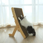 Adjustable Wooden Cat Scratcher Bed