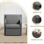 3-in-1 Convertible Sleeper Chair Sofa Bed – Adjustable Armchair with Pull-Out Bed