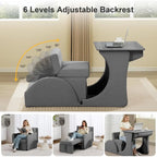 3-in-1 Convertible Sleeper Chair Sofa Bed – Adjustable Armchair with Pull-Out Bed