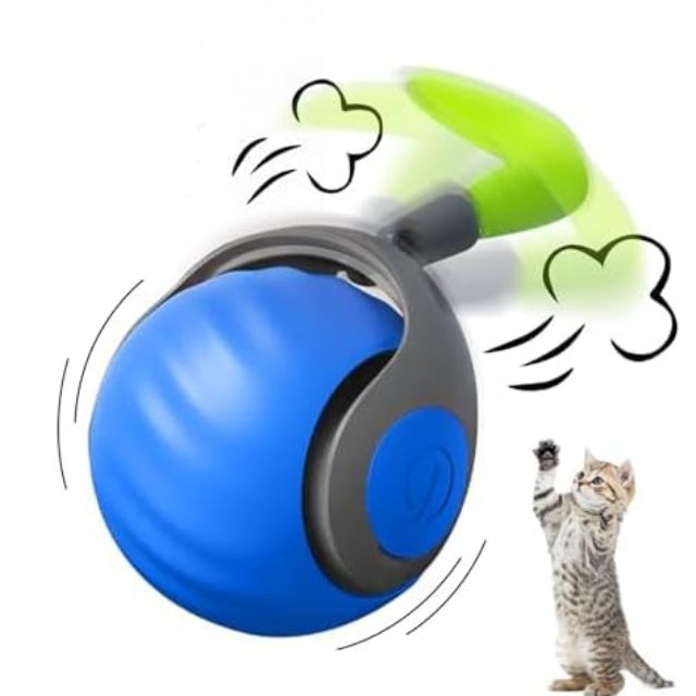 Speedy Tail 2.0 – Smart Interactive Cat Toy Ball - Blue Color - Teazys