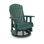ZenGlide Modern Outdoor Swivel Glider Chair - green color 2