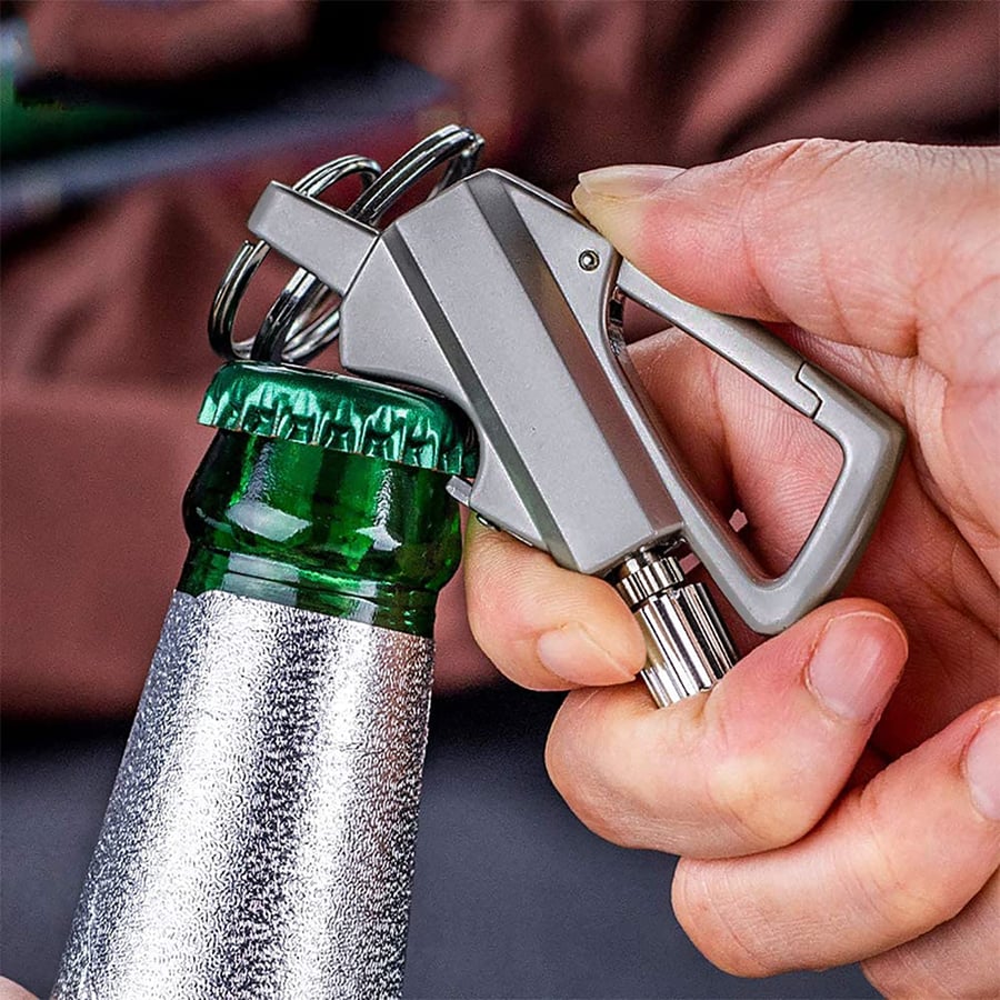 💥Permanent Match Infinity Lighter with Multitool Keychain Bottle Opener