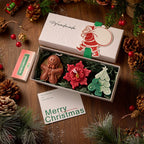 🕯️Cute Festive Scented Candles | Handmade Christmas Gift Set - Aromatherapy & Perfect Holiday Decor