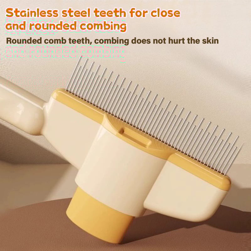 Self-cleaning Pet Flea Comb Grooming Brush - DogPlaybox