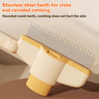 Self-cleaning Pet Flea Comb Grooming Brush - DogPlaybox