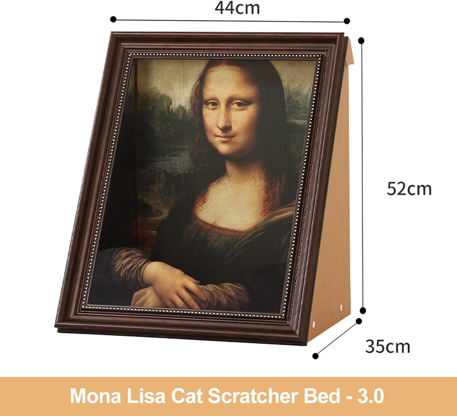 Mona Lisa Cat Scratcher Bed - 3.0