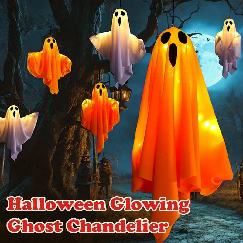 👻👻Halloween Glowing Ghost Chandelier