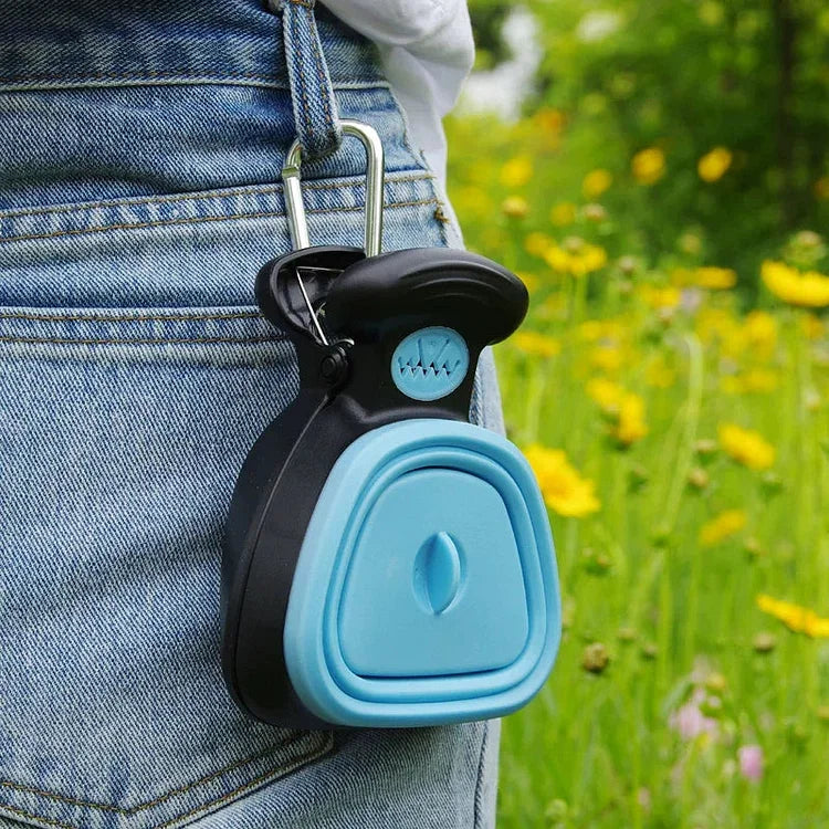 Portable Dog Poop Scooper with Waste Bag Dispenser