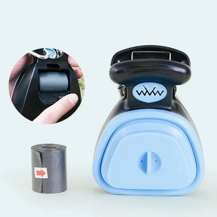 Portable Dog Poop Scooper with Waste Bag Dispenser