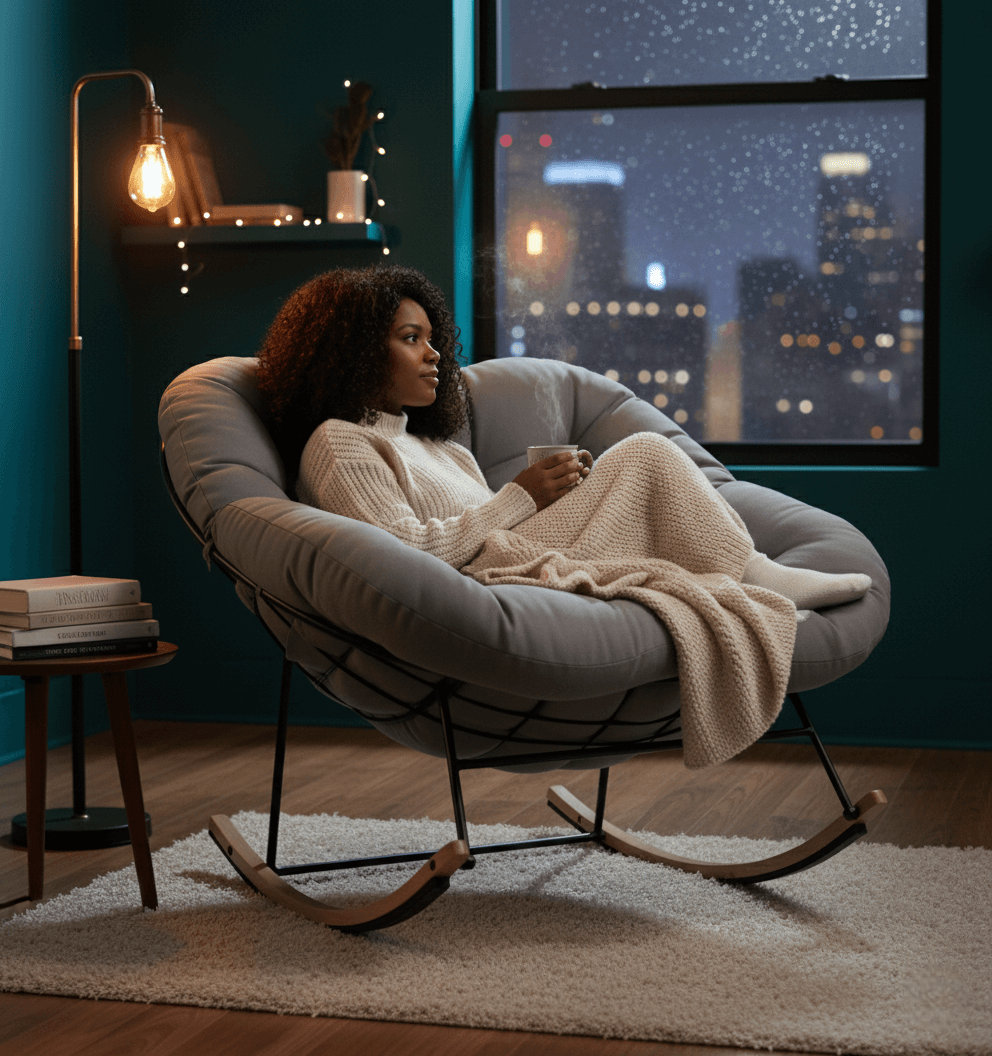 Lumen Bouncy Oversized Rocking Chair