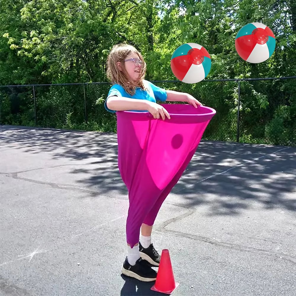 Granny Pants Yard Game Set – Giant Outdoor Parent-Child Game with Bouncy Ball & Pump