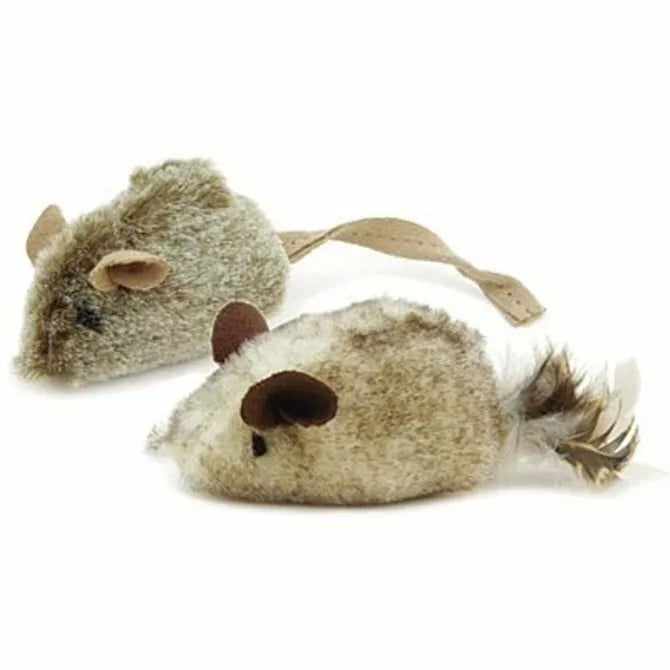 Realistic Mouse Cat Toy Set 2 Pieces