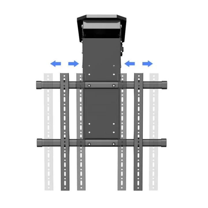 Motorized Ceiling TV Mount Lift – Remote Control Adjustable Rotating Bracket for 50–90”
