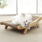 Adjustable Wooden Cat Scratcher Bed