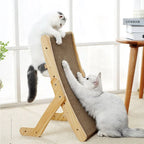 Adjustable Wooden Cat Scratcher Bed